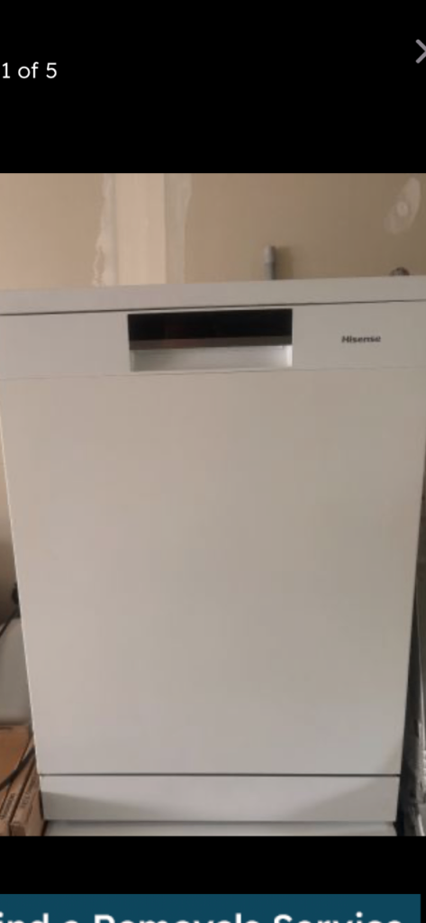 Hisense H661C60WUK Dishwasher - White, Good Condition
