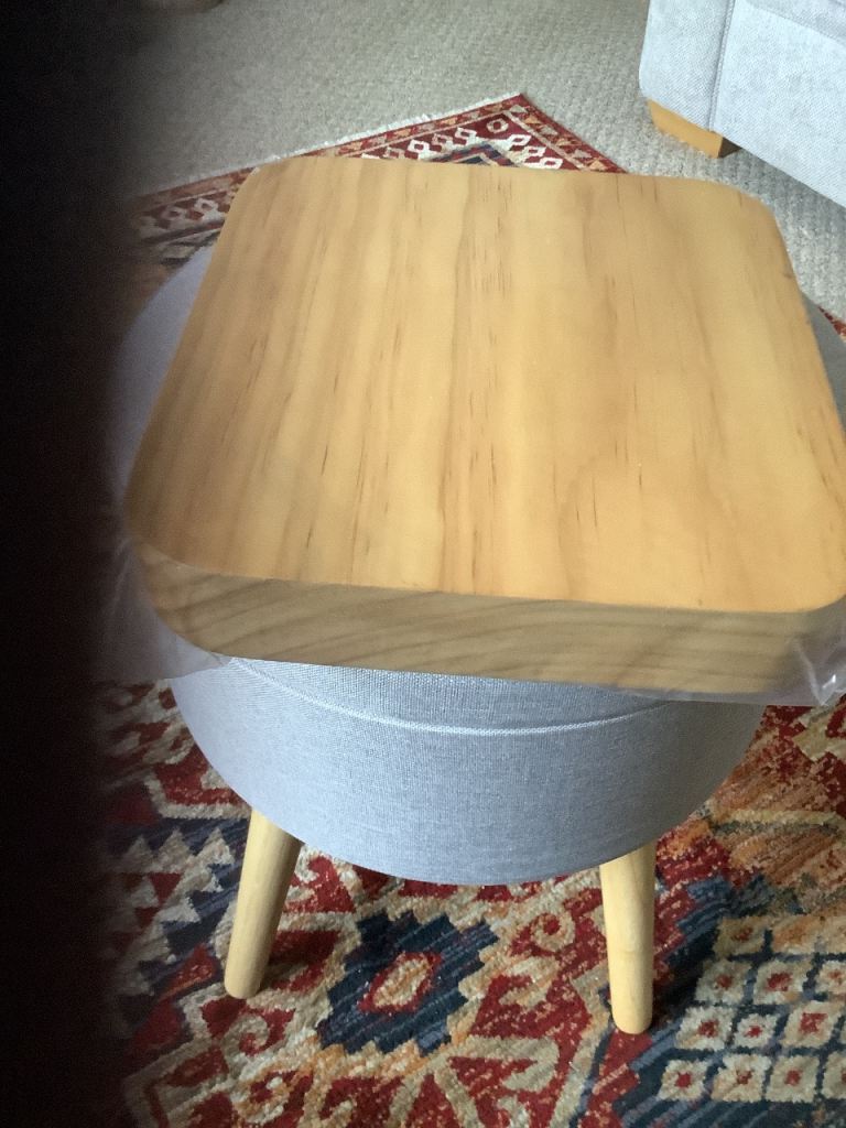 Small Solid Wood Stool - New Condition