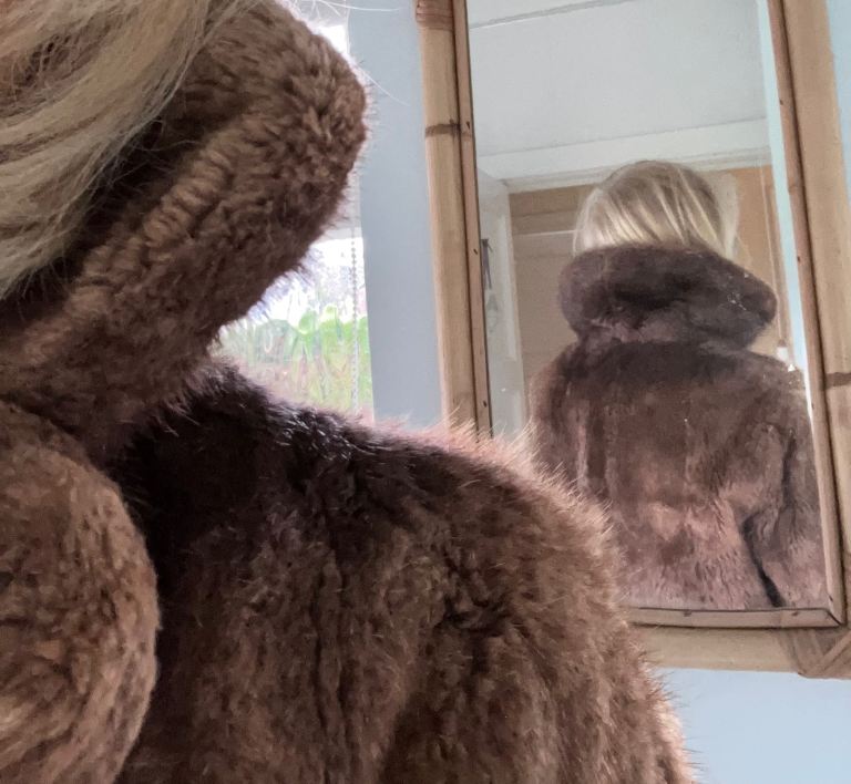 image for Vintage Musquash coat size 8-12