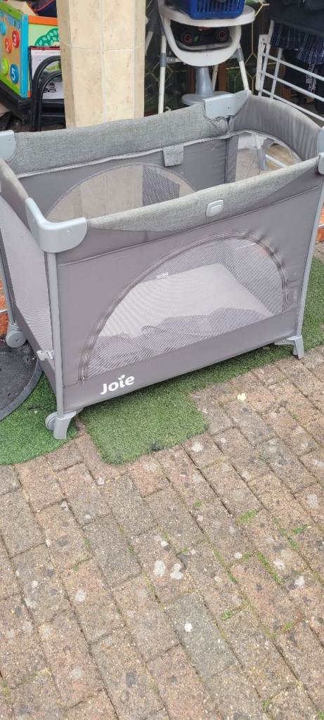 Joie Grey Baby Travel Cot – Good Condition