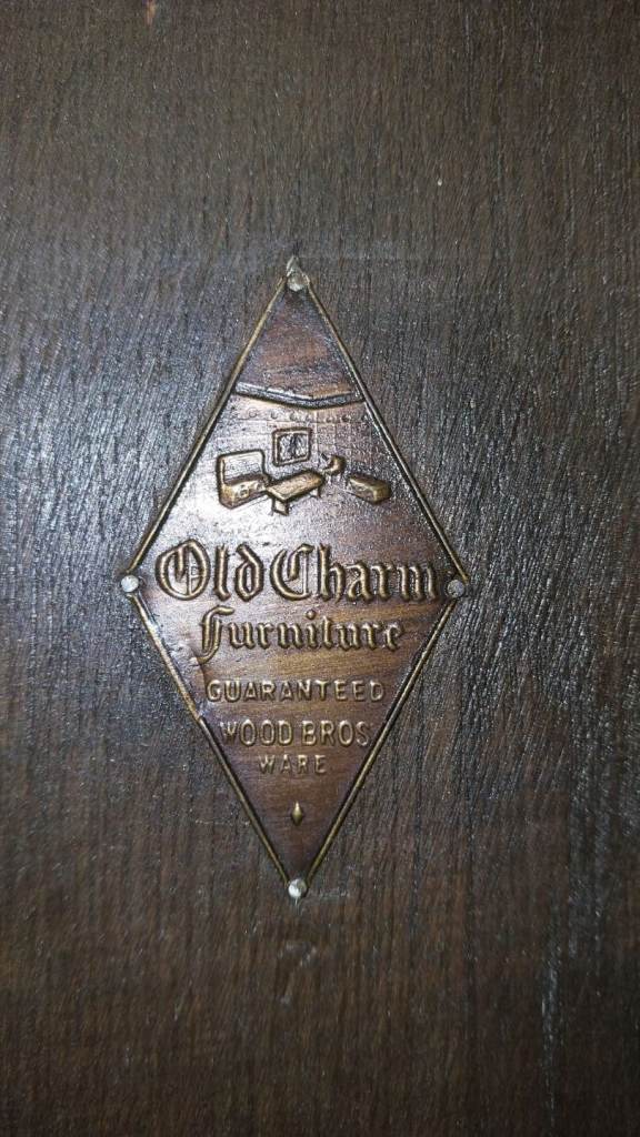 Solid Oak Coffee Table – Old Charm Furniture Wood Bros(c.1950s) – Family Heirloom