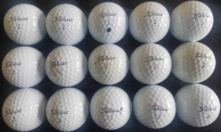 15 Titleist Pro-V's
