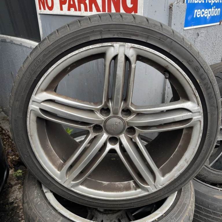 AUDI A5 ALLOY WHEEL SET OF 4 & TYRES 255/35/ZR19 19'' 8.5J ET32 8T