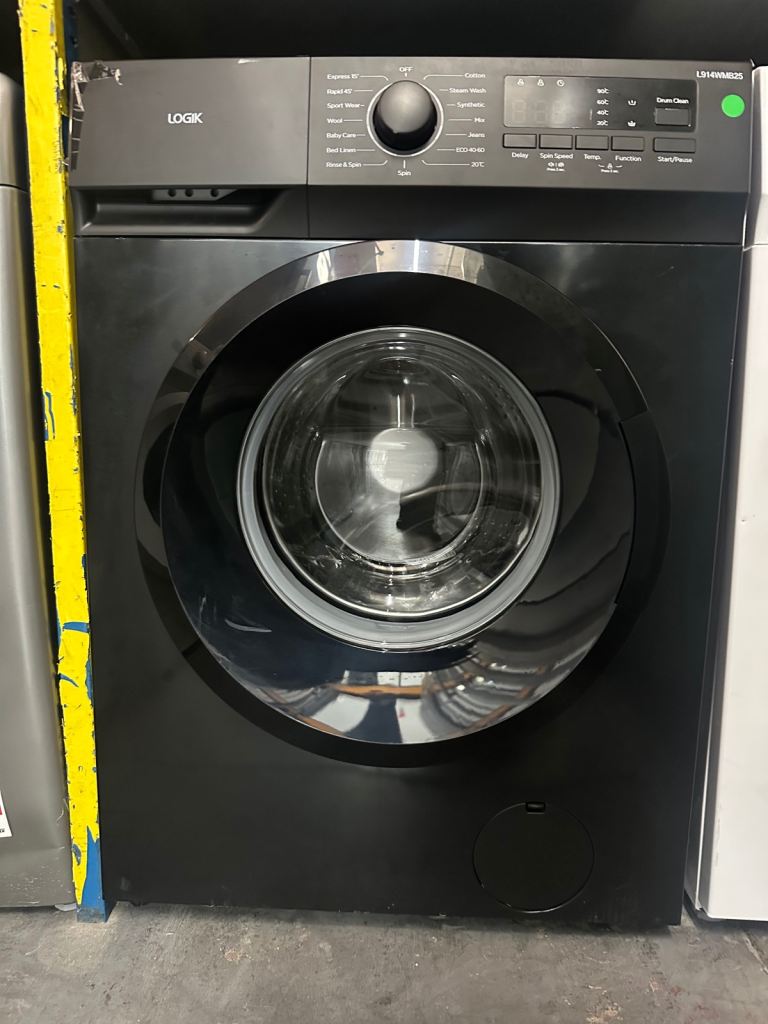 NEW/GRADED LOGIK L914WMB25 9 kg 1400 Spin Washing Machine - Black RRP £249 OUR PRICE £179