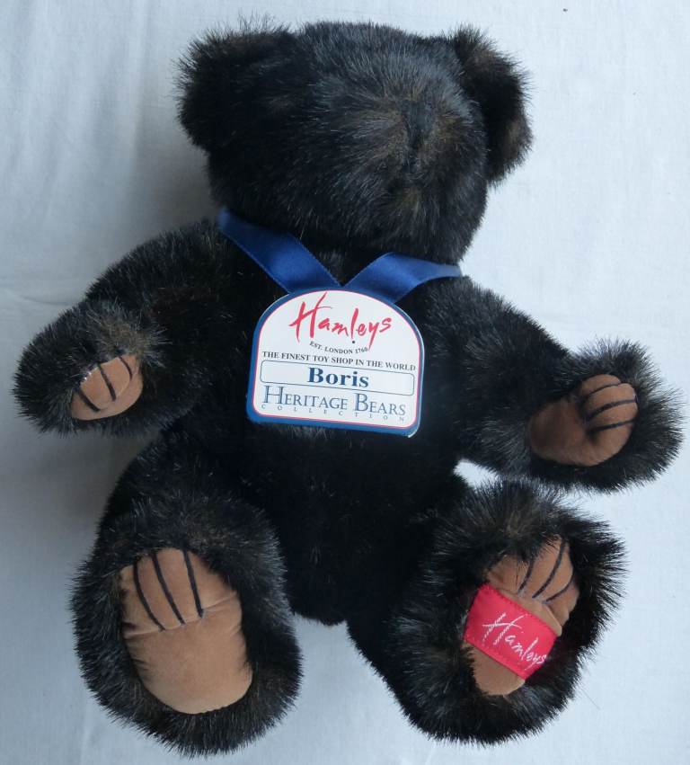 BORIS Hamleys Heritage Bears Collection Black Teddy 40cm 15"