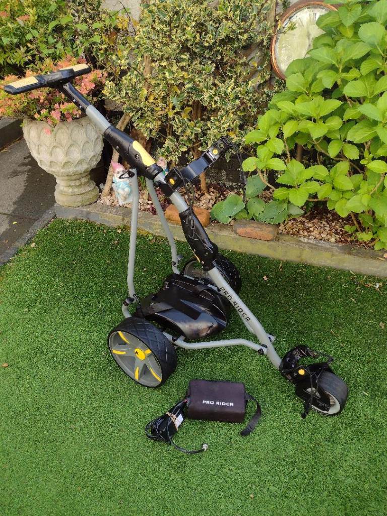VGC PRO RIDER ELECTRIC GOLF TROLLEY+ LITHIUM BATTERY AND CHARGER FULL WORKING ORDER GUARANTEED 