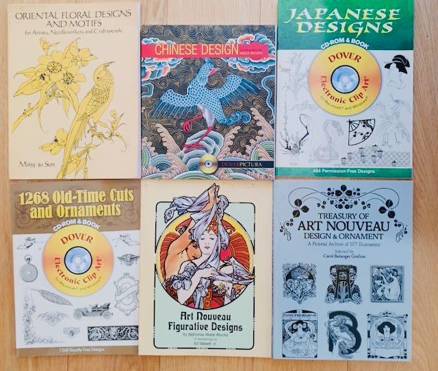  12 ROYALTY FREE DESIGN/ART BOOKS WITH CD ROMS FOR MAC AND PC