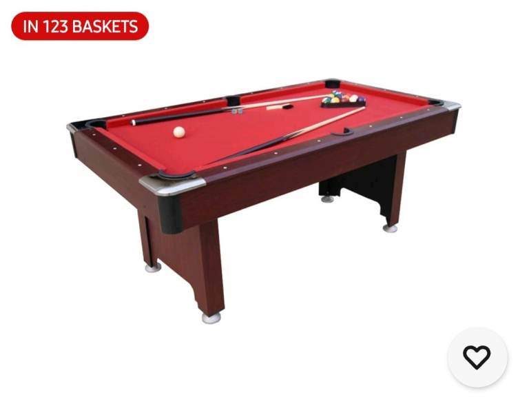 6 foot pool table 