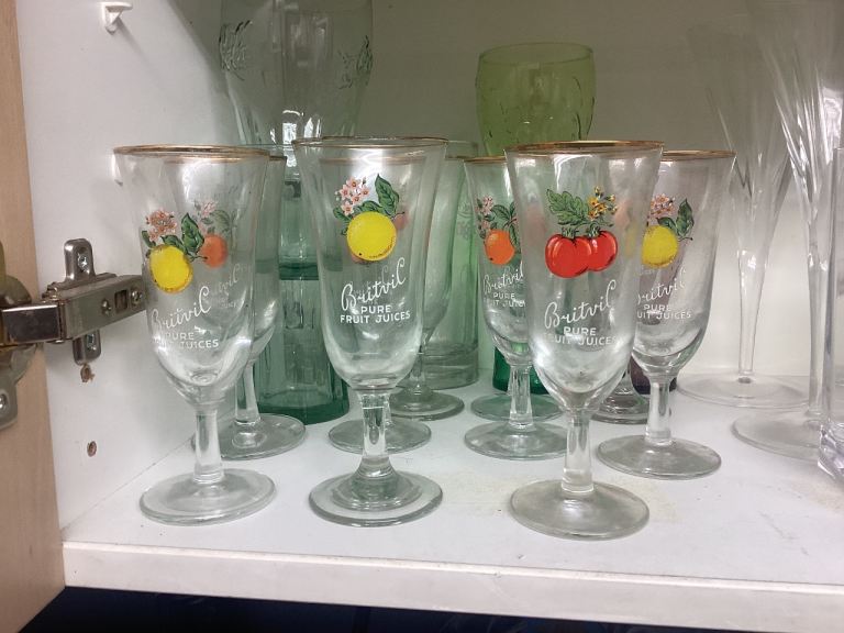 Vintage Britvic glasses x10