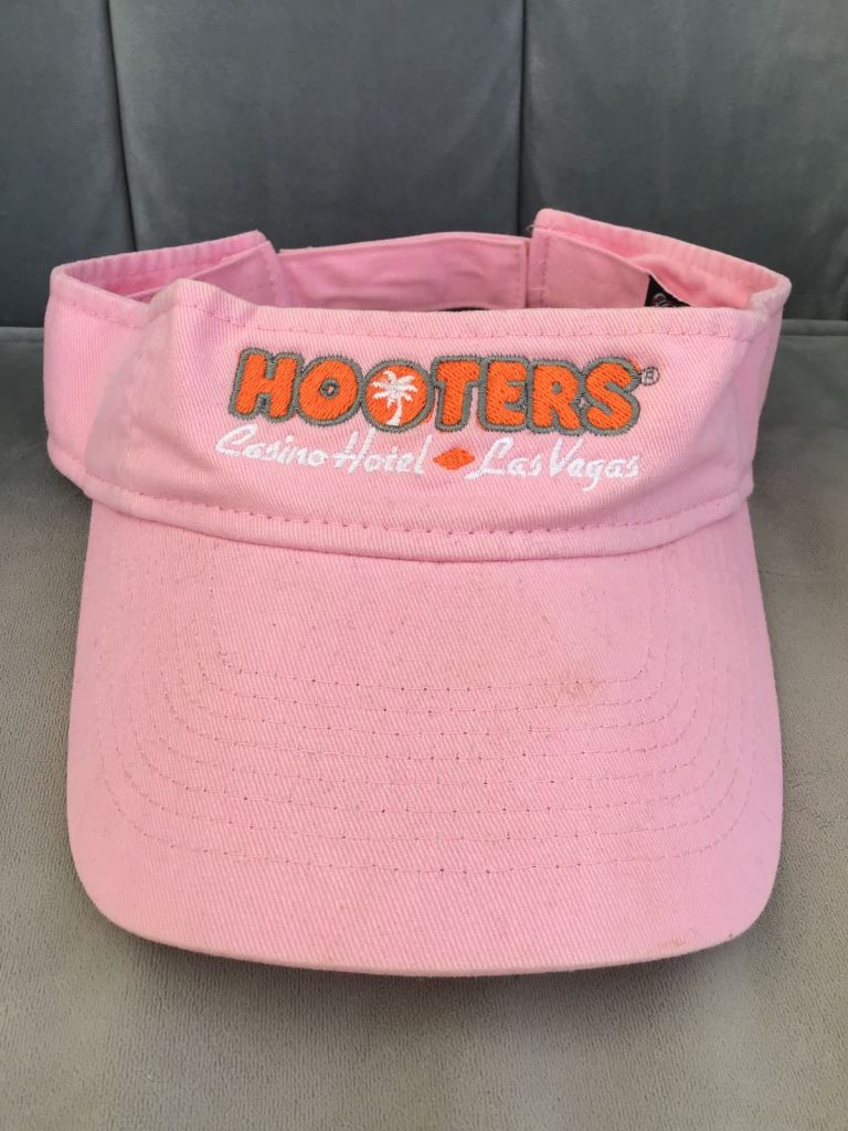 Hooters’ Ladies Pink Sun Visor Cap, Casino Hotel, Las Vegas