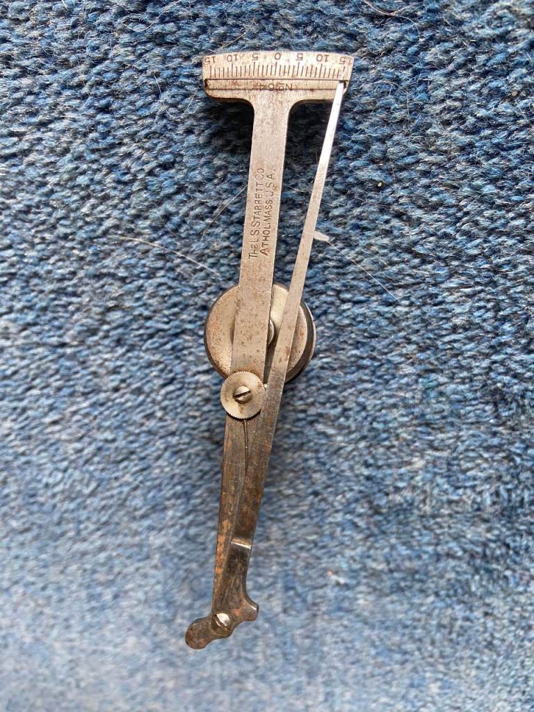 Vintage Starrett No. 64 Universal Test Indicator. Machinist tool gauge