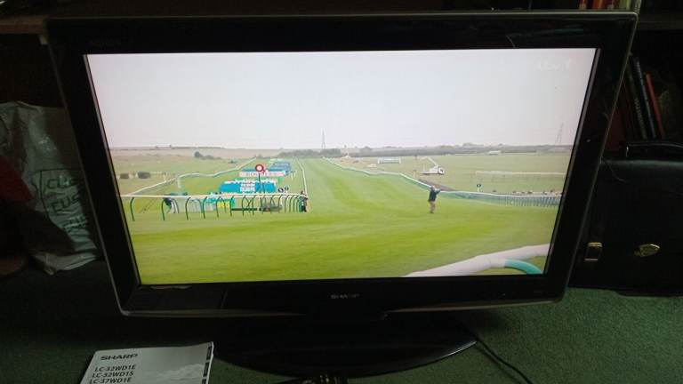 Sharp Aquos television 32 inch freeview HD Ready LCD TV made in Japan