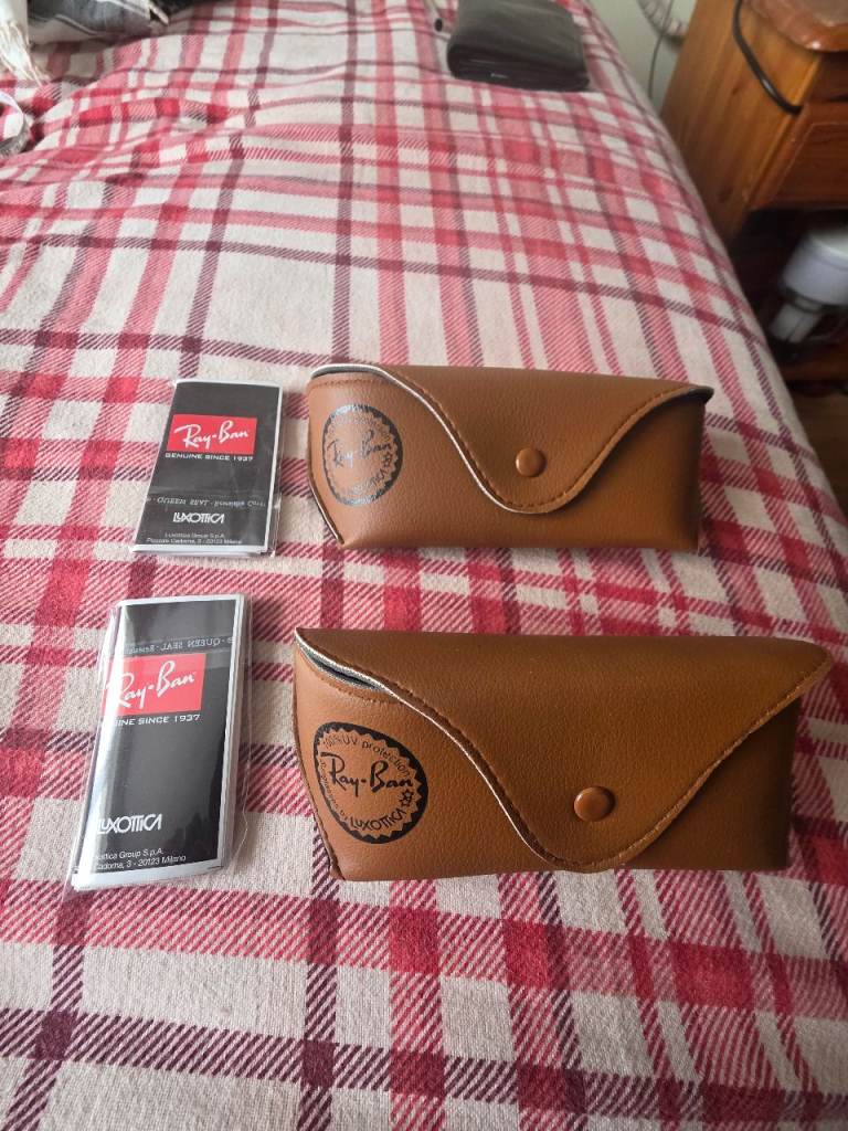 Rayban Sunglasses cases x 2