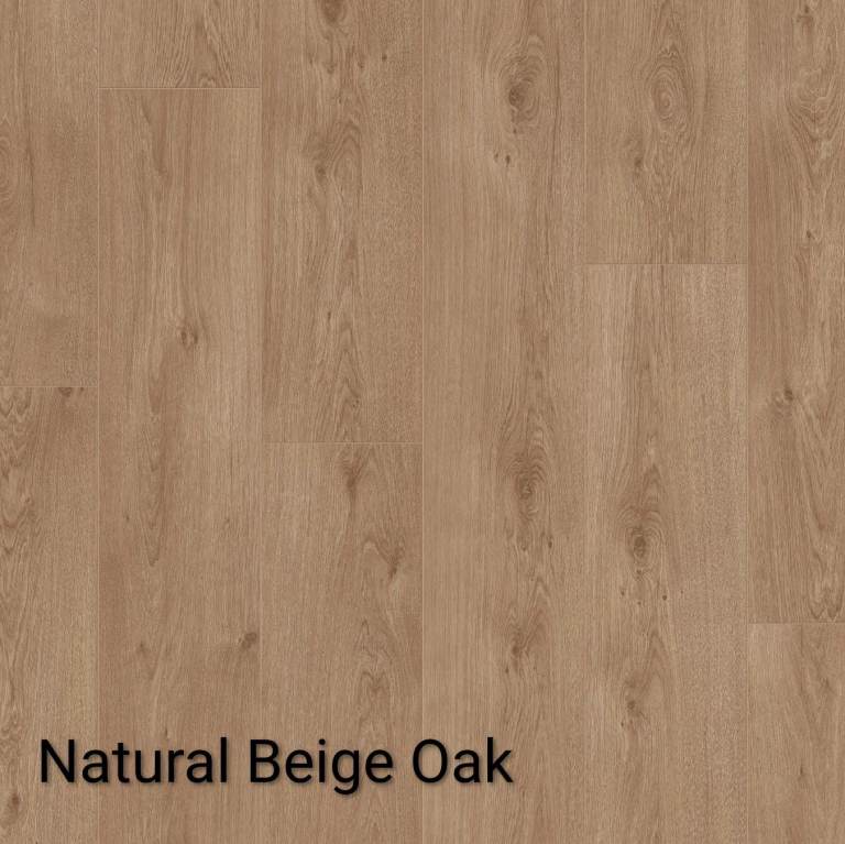 Laminate Flooring Bundle Natural Beige Oak Vitality Style 8mm