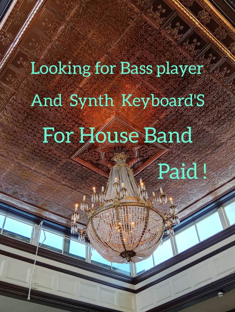 Looking for Bass Player and Synth Keyboard player for House Band