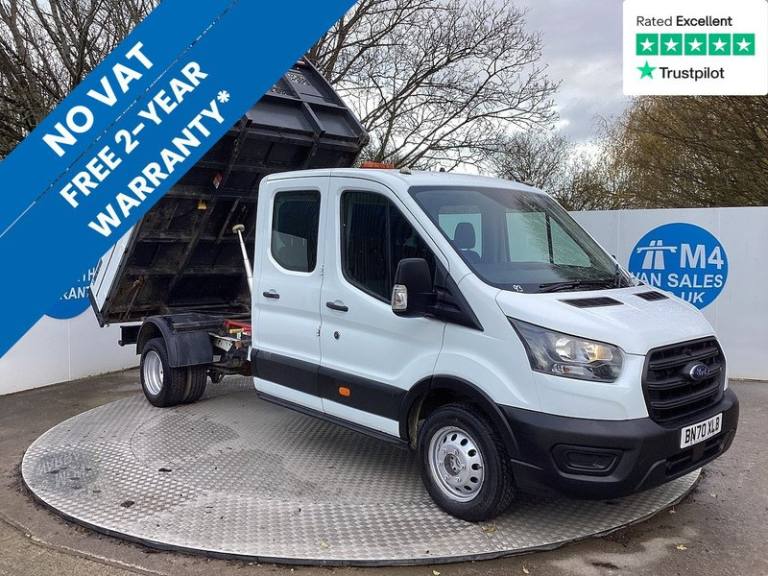 2020 Ford Transit 350 EcoBlue Leader C/C L9FT3 Euro 6 **NO VAT** Tipper Diesel Manual