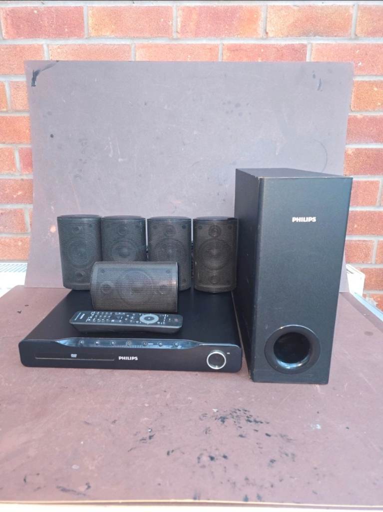 Philips HTS3520 DVD Player & Home Cinema Speaker System with Remote Black