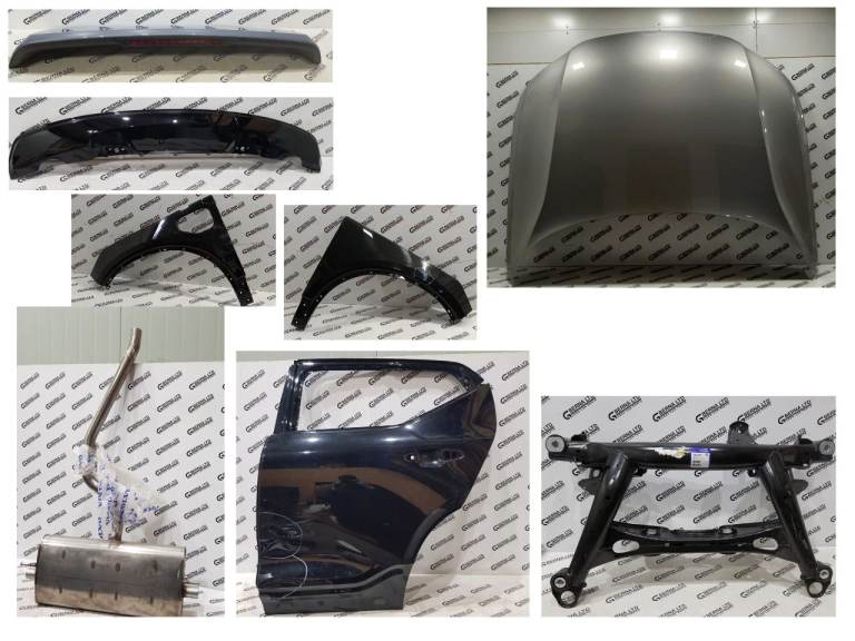 VOLVO XC40 2017-2022 BONNET REAR SUBFRAME DIFFUSER TAILGATE SPOILER MUFFLER REAR DOOR GRILL  