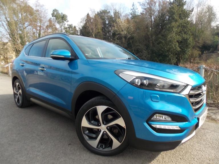 2016 16 Hyunda Tucson 2.0 CRDi 185 Premium SE 5dr Lovely Metallic Blue 2 Owners 
