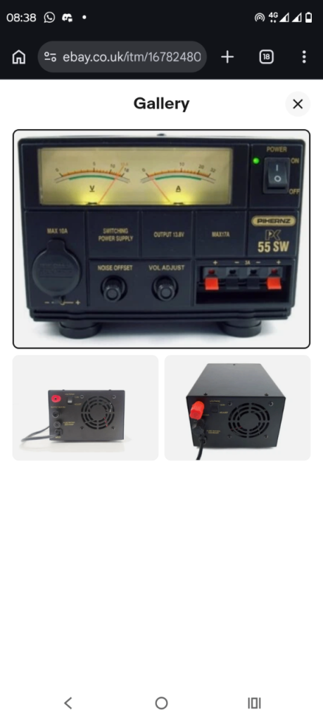Jeffson 55amp SW Power Supply Unit, CB ham rad