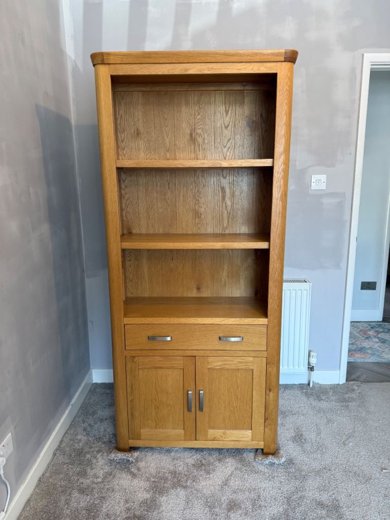 Oak display cabinet