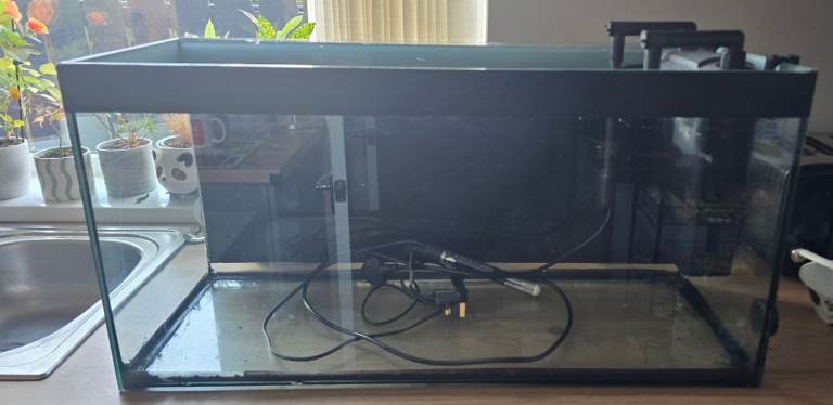 100lt fish tank + filter + heater 