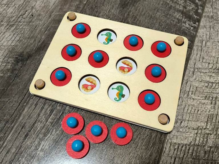 Brand New Wooden Memory Chess Matching Game, Montessori Educational Toy, Fun Family Game