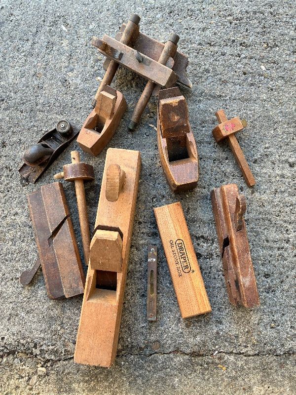 Vintage Wood Planers and Hand Tools Set - Draper Included