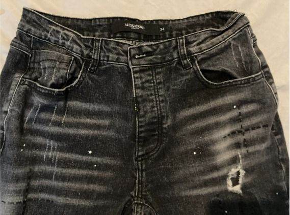 Alessandro Zavetti Men's Jeans Black 34 waist excellent condition