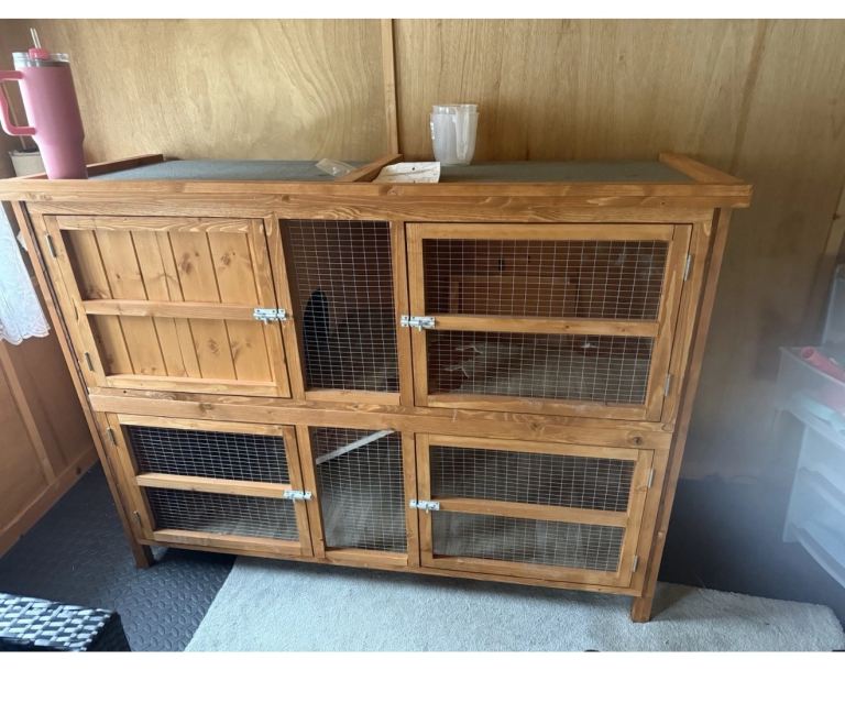 5ft home & roost chartwell double hutch 