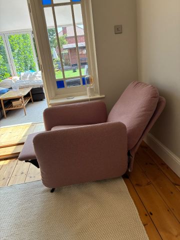 IKEA EKOLSUND Recliner Chair - dusky pink | in Norwich, Norfolk