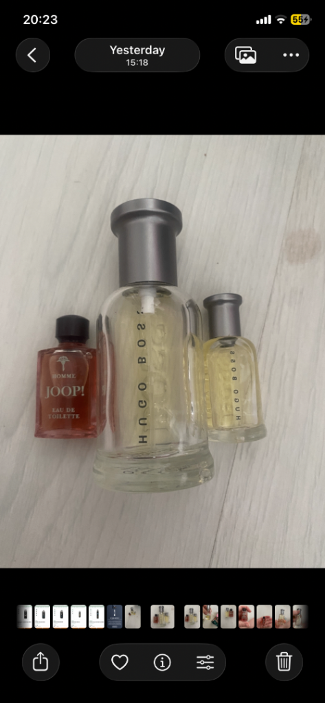 Hugo Boss Bottled EDT Travel Size 50ml and 5ml Bottles