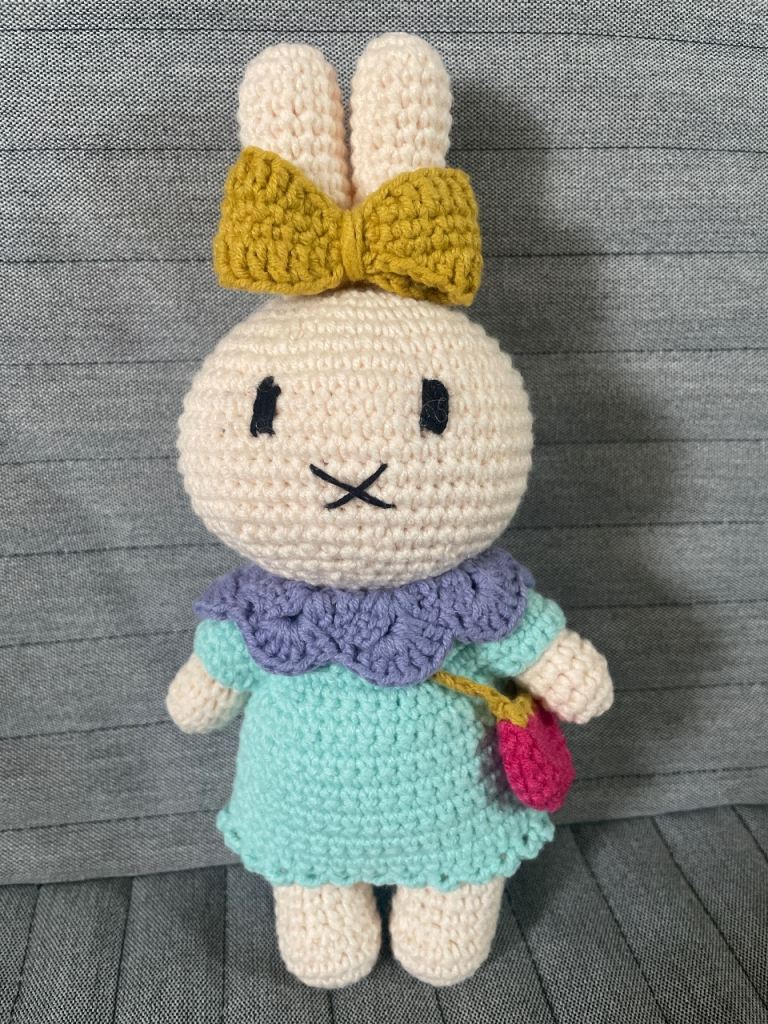 Handmade Crocheted Bunny Rabbit Toy – As Good As New