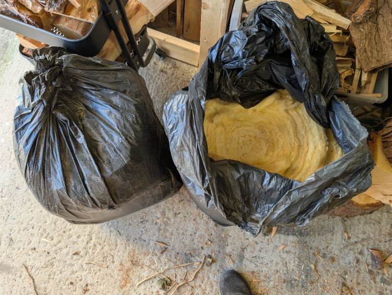 Loft insulation (two bags)