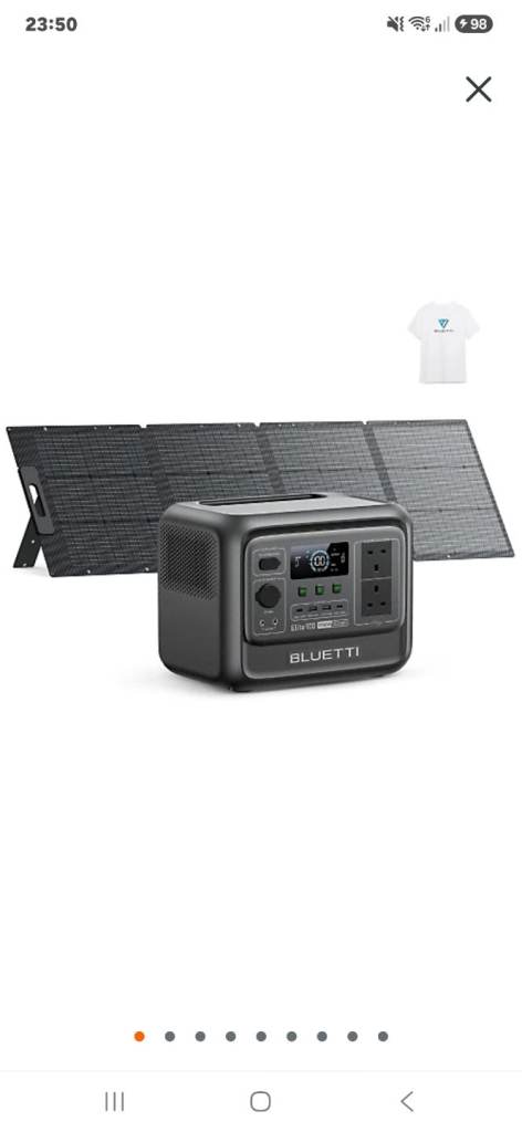 BLUETTI Portable Power Station with Solar Panel – New
