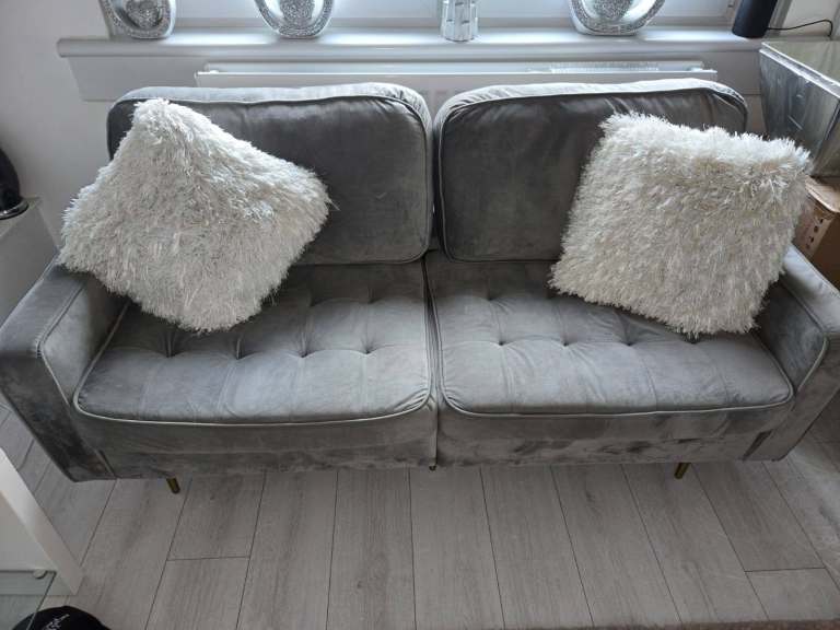 3+2 Seater Grey Sofa