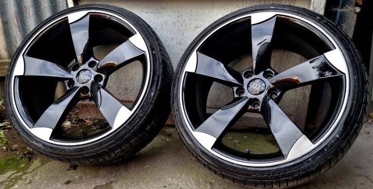 **19" AUDI ROTOR ALLOY WHEELS PCD 5X112 VW PASSAT CADDY GOLF R AUDI RS3 A3 S3 A4 SEAT LEON CUPRA K1