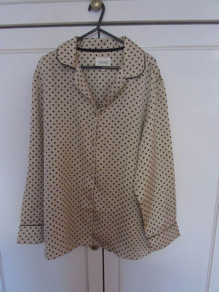 Next Size 12 Cream and black pyjamas in excellent condition