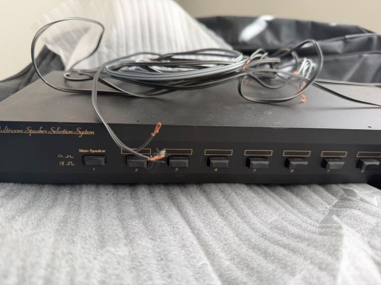 Multizone Speaker Selector System – Black, Fair Condition