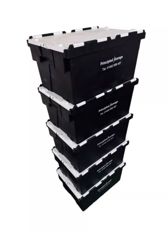 image for Large Tote Boxed With Lids 72 Litre Strong Storage Boxes