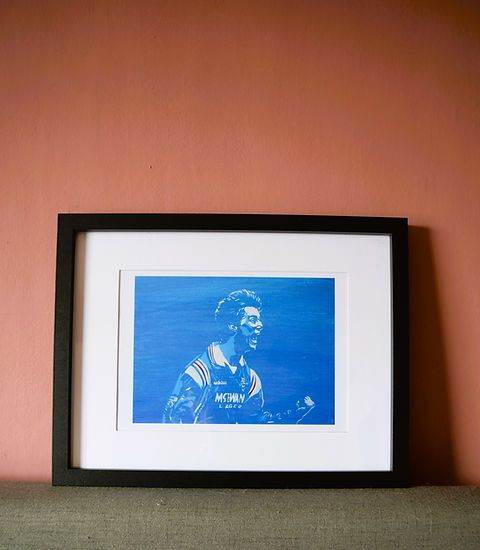 Laudrup Rangers Stencil A4 Print