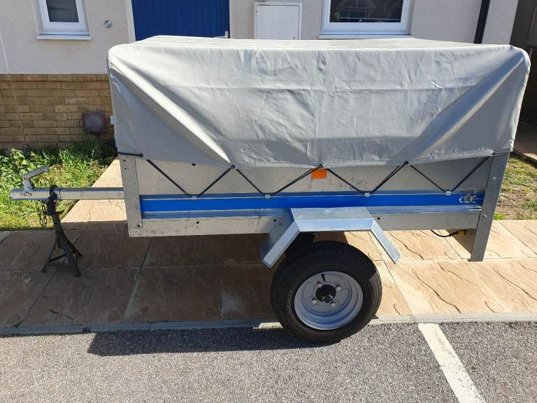 Erde SY150 Trailer with high frame and cover 