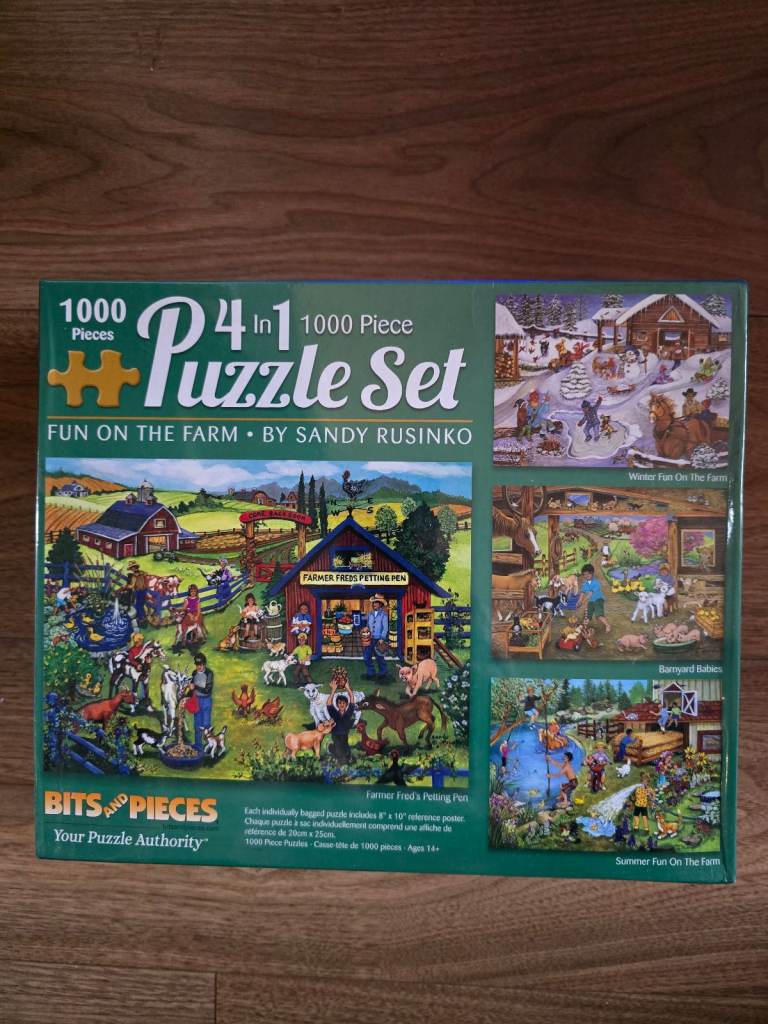 Jigsaw Puzzle 4 x 1000 NEW 