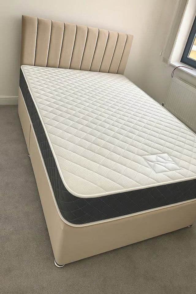 🌙 Night Bliss Luxury King Size Divan Bed + Headboard 🛏️ Drawers Optional | Cash on Delivery  **