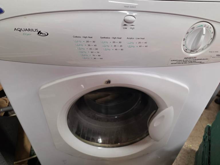 6kg Aquarius tumble dryer