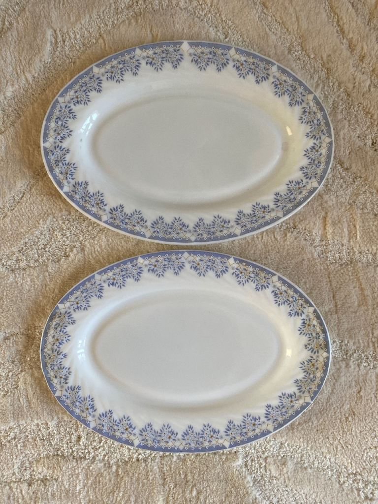 Plate Set Oval 2 pieces microwave safe