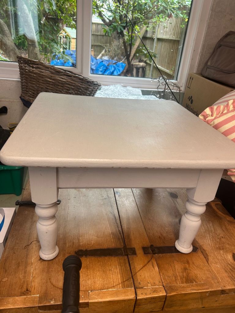 Small grey Wooden Coffee Table – Fair Condition