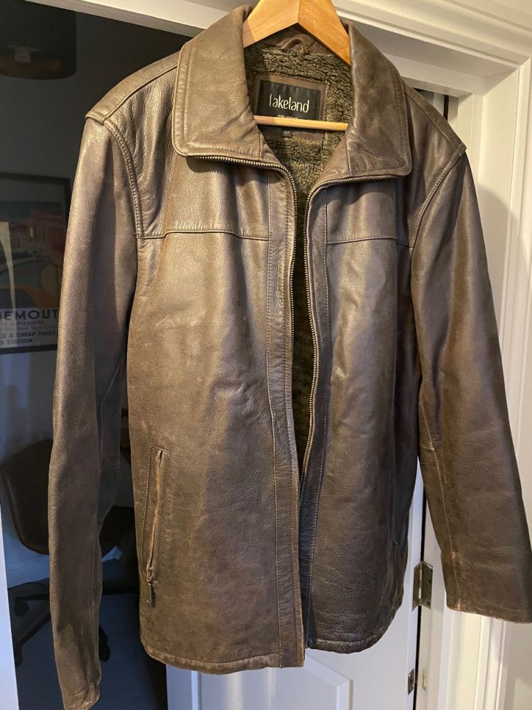Lakeland Brown Leather Jacket – Good Condition