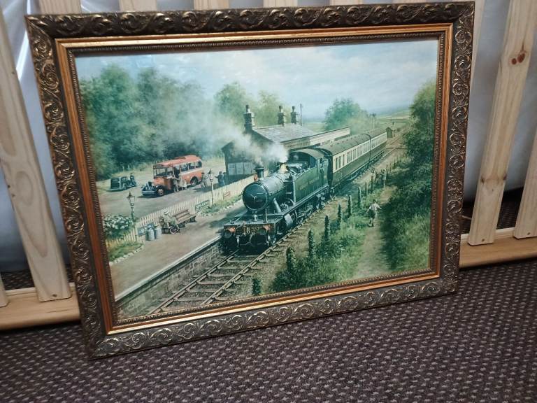 Don Breckon GWR large framed railway print. +David Perrin WHR print