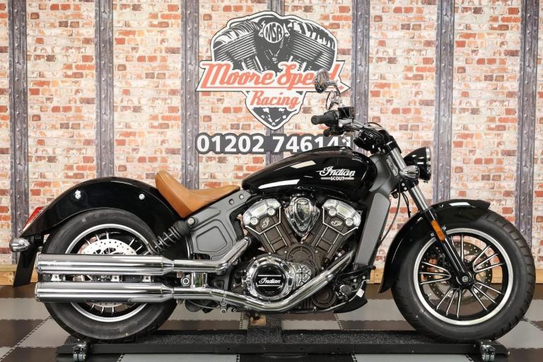 2017 INDIAN SCOUT - 9,775 MILES - INDIAN STAGE 1 PIPES - BLACK/SILVER - 2 OWNERS